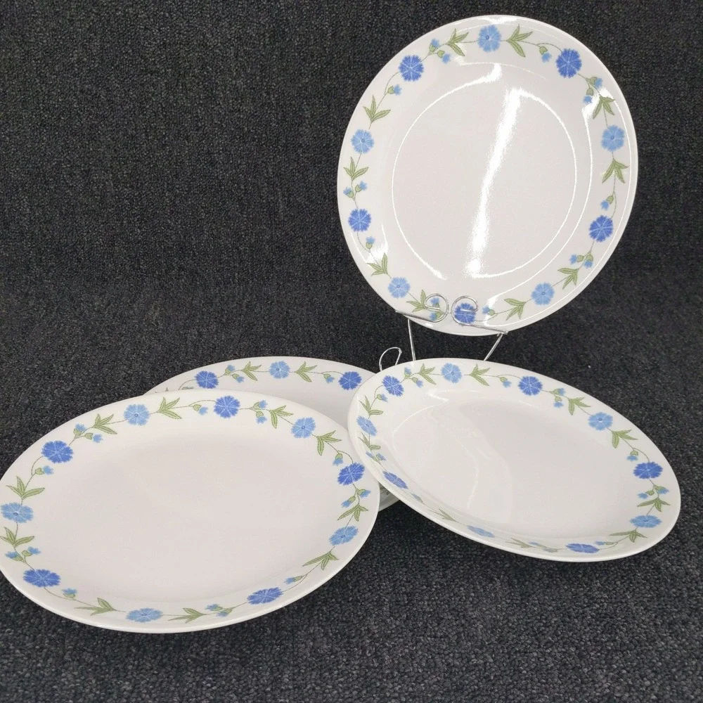 Set of 4 Corning Corelle Spring Blue  Dinner Plate 10.25